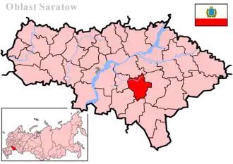 Фёдоровский район на карте