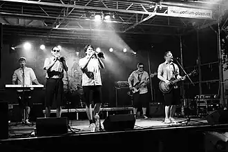 Ска-панк группа на сцене