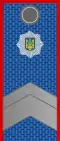 Погон старшины милиции МВД Украины с 2002 до 2015 года.