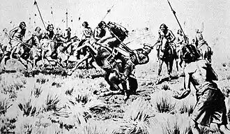 Смерть Федерико Рауха. Иллюстрация Ф. Фортуны.