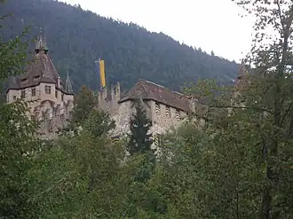 Вид замка с северо-восточной стороны