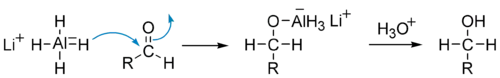 Восстановление альдегидов алюмогидридом лития