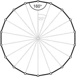 Правильный восемнадцатиугольник