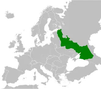Рейхскомиссариат Московия на карте