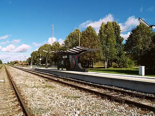 Ж/д станция Реола в деревне Тыырасте
