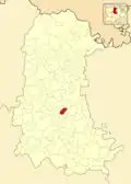 Расположение муниципалитета на карте провинции