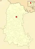 Расположение муниципалитета на карте провинции