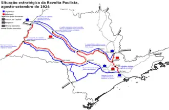 Карта ТВД и движения сил противников