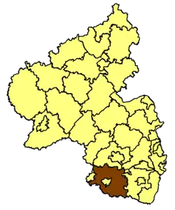 Юго-западный Пфальц на карте