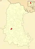 Расположение муниципалитета на карте провинции