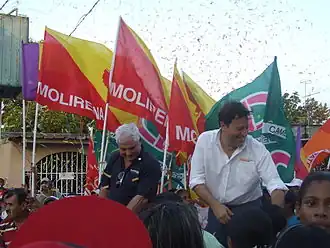 Рикардо Мартинелли рядом с Хуаном Карлосом Варелой