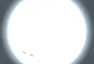 Ригель, каким он наблюдался бы с расстояния 1 а. е.