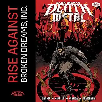 Обложка сингла группы Rise Against «Broken Dreams, Inc» (2020)