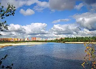 Река Седэ-Яха (вид на северный район города)