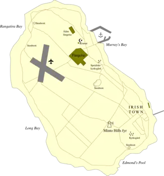 Карта острова Роббенэйланд