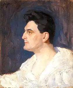 Портрет работы Савелия Сорина, 1912