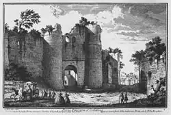 Дж. Вази. Порта Пинчина. 1747. Офорт