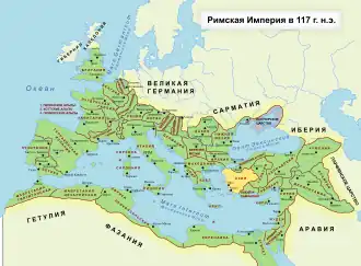 Азия на карте Римской империи