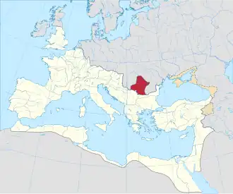 Провинция Дакия на карте