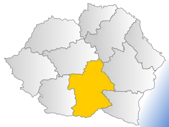 Арджеш на карте