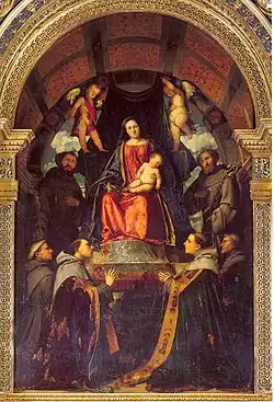 Мадонна и святые. Ок. 1517. Церковь Сан-Франческо, Брешиа