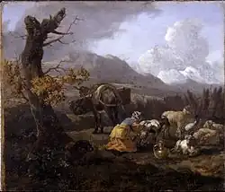 Пейзаж. Ок. 1649. Холст, масло. Далиджская картинная галерея, Лондон