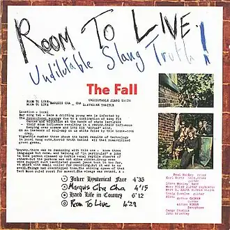 Обложка альбома The Fall «Room to Live» (1982)
