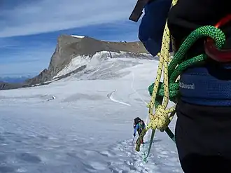 Связка с тормозными узлами «мяч» на верёвке