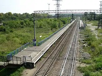 Вид на платформу