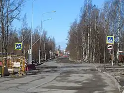 Вид на север от Пискарёвского проспекта