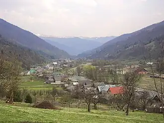 Долина Мокрянки в селе Русская Мокрая