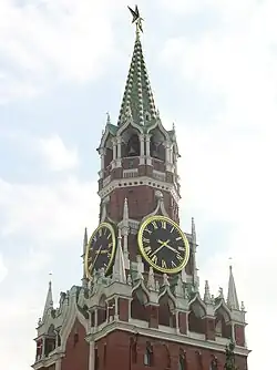 Спасская башня Московского Кремля. Надстройка Христофора Галовея, 1624—1625