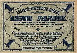 1 марка Западной добровольческой армии