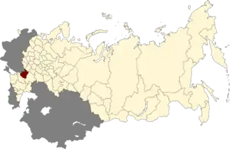 Каменская область на карте РСФСР (16.07.1956)