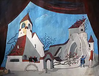 Эскиз декораций к постановке Грузинского театра имени Шоты Руставели (1954)