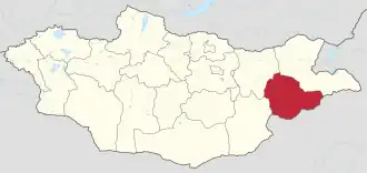 Сухэ-Батор на карте