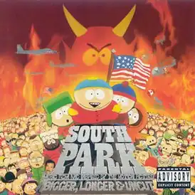 Обложка альбома различных исполнителей «South Park: Bigger, Longer & Uncut (Music from and Inspired by the Motion Picture)» (1999)