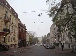 вид на улицу Сабанеев мост с улицы Гоголя