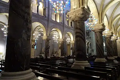 Церковь Сакре-Кёр (фр.), Лурд, интерьер.