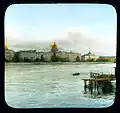 Ленинград. Вид в сторону Исакиевского собора через реку Нева, примерно 1932 г.