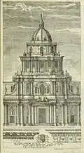 Королевская церковь Святой Анны. Проект. 1662. Париж (разрушена в 1823 году)