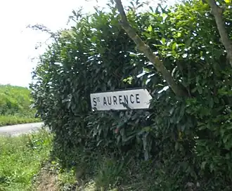 Знак на въезде в Сент-Оранс-Казо