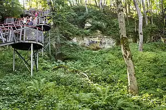 Лестница, ведущая на клиф Сака