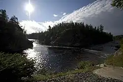 Верховье реки у места Сквер-Форкс (англ.&nbsp;Square Forks)