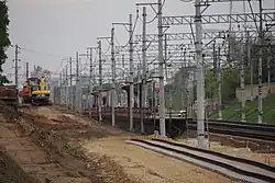 Временная деревянная платформа (вид сзади), 2014 год