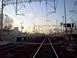 Пешеходный переход с восточной стороны платформы, 2011 год