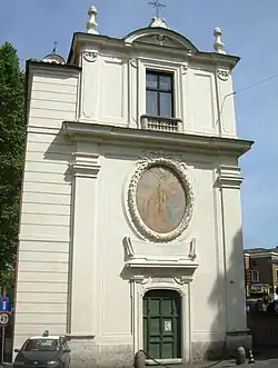 Церковь Сан-Грегорио-делла-Дивина-Пьета. Главный фасад. Рим. 1727—1729