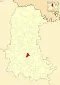 Расположение муниципалитета на карте провинции
