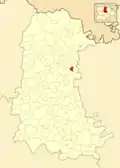 Расположение муниципалитета на карте провинции