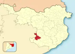 Расположение муниципалитета на карте провинции